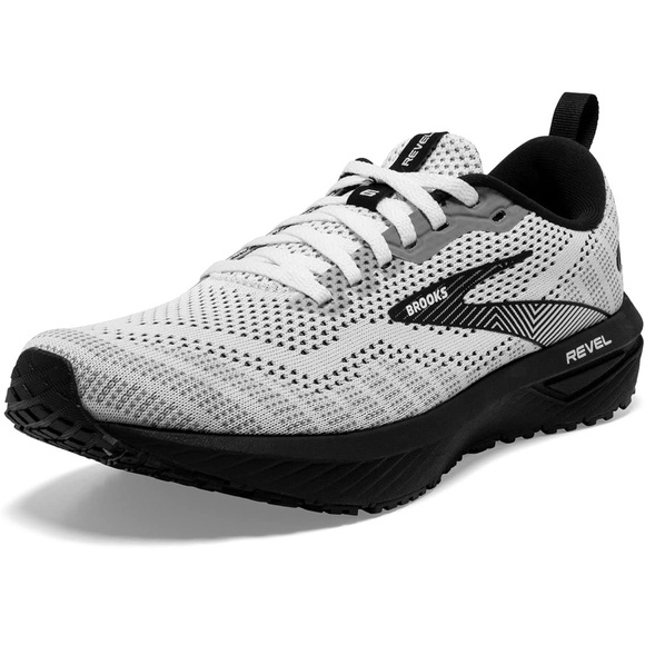Brooks Shoes - Brooks Revel 6 Black and White Running Shoes